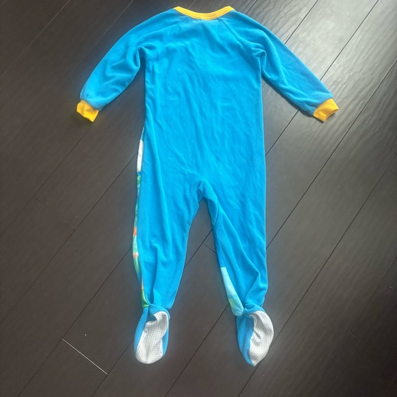Nickelodeon Bubble Guppies Fleece Neutral Fleece Zipper Footie Pajamas size 4T - Picture 4 of 4